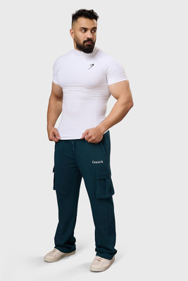 FuaarK Printed Men Blue Track Pants