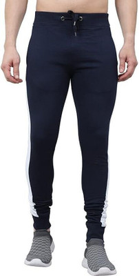 Texman Striped Men Dark Blue Track Pants