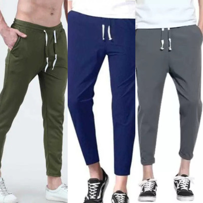 TIARA WORLD Solid Men Multicolor Track Pants
