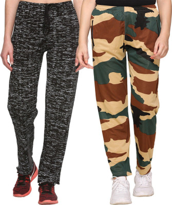 HouseOfCommon Solid, Printed Women Multicolor Track Pants