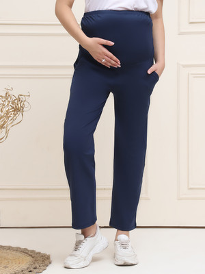 RED HOUGE Solid Women Blue Track Pants