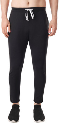 NT CLOTHING Solid Men Black Track Pants