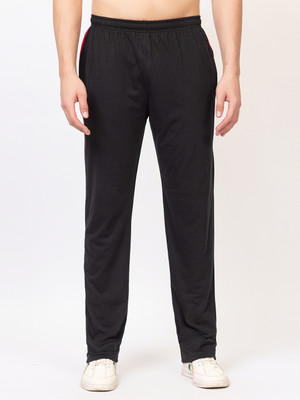 Zeffit Colorblock Men Black Track Pants