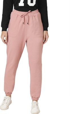 Kraus Jeans Solid Women Pink Track Pants