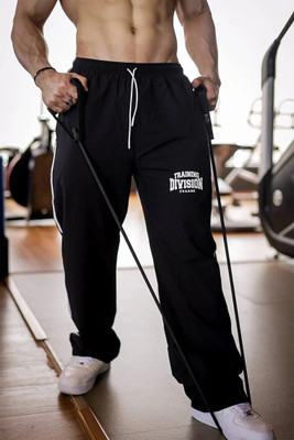 FuaarK Solid Men Black Track Pants