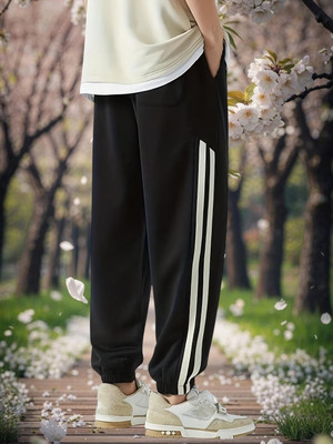 Style Sizzle Solid Men Black Track Pants