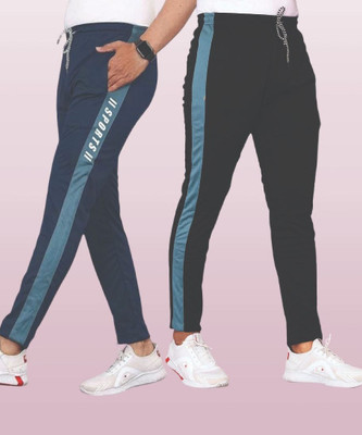 Covett Solid Men Grey Track Pants