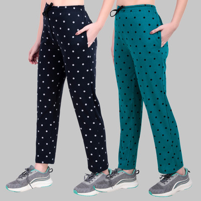 JECKWARD Polka Print Women Multicolor Track Pants