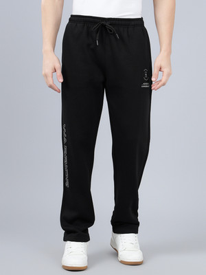 CANTABIL Printed Men Black Track Pants