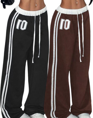 Clothina Solid Women Multicolor Track Pants