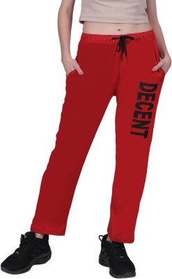 NCS STORE Solid, Printed Women Red Track Pants