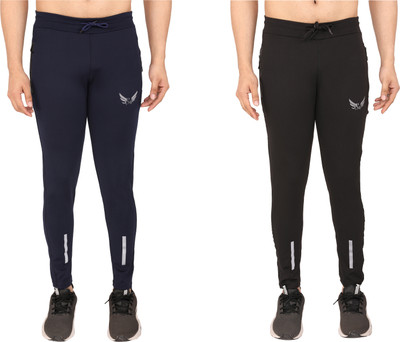Philip Mack Printed Men Black, Blue Track Pants