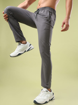 TECHNOSPORT Solid Men Grey Track Pants