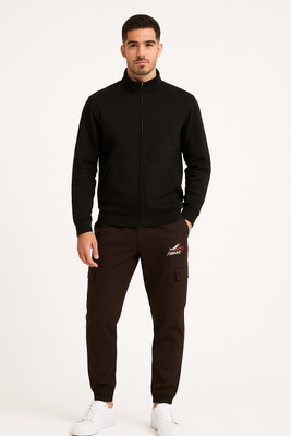 Teecaso Solid Men Black, Dark Green, Blue, Maroon, Dark Blue Track Pants