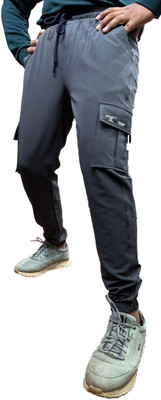 VGS Solid Men Grey Track Pants