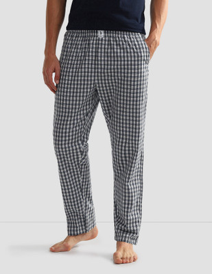 U.S. POLO ASSN. Checkered Men White Track Pants