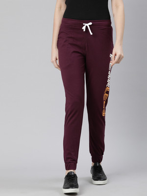 DIXCY SCOTT SLIMZ Solid Women Red Track Pants
