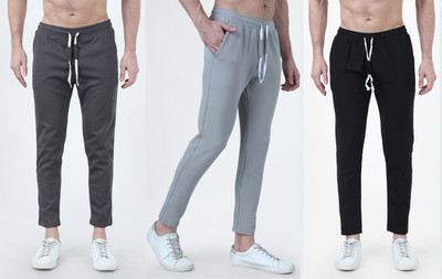 kushwaha fashion point Solid Men Grey, Black Track Pants