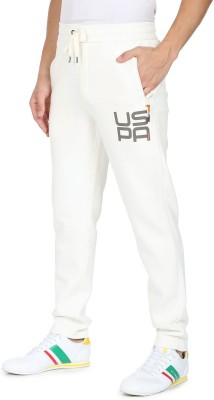 U.S. Polo Assn. Denim Co. Solid Men White Track Pants