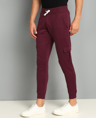 METRONAUT Solid Men Maroon Track Pants