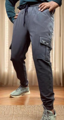 VGS Solid Men Grey Track Pants