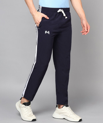 mank D Self Design Men Blue Track Pants