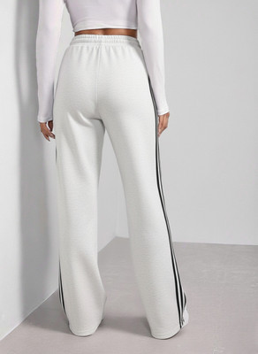 Dockstreet Solid Women White Track Pants