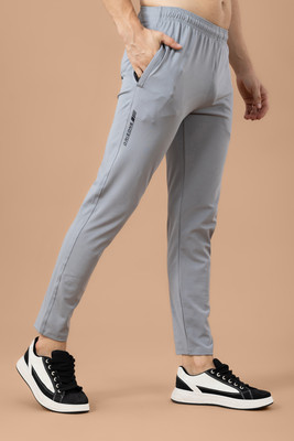 DRIZONE Solid Men Grey Track Pants