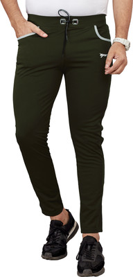 DEVICE OF HOVID FASHION Solid Men Olive Track Pants