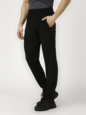 BLACK PANTHER Solid Men Black Track Pants