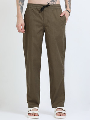 U.S. Pitchers Solid Men Olive Track Pants