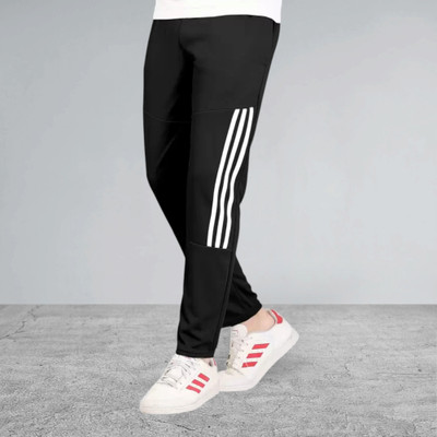 THE SARTHI CREATION Striped Men Black Track Pants