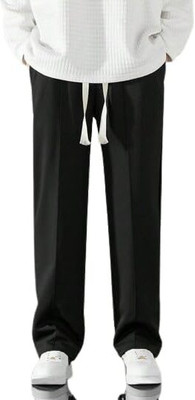 IMSA MODA Solid Men Black Track Pants