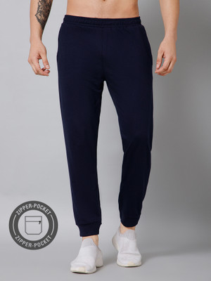 Turnfit Solid Men Dark Blue Track Pants