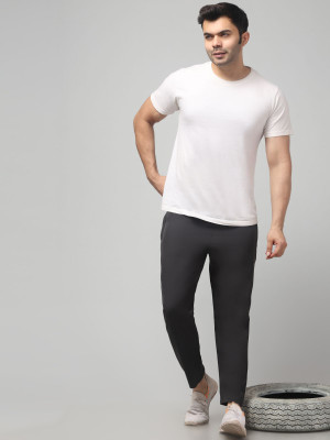 LUV KUSH Solid Men Grey Track Pants