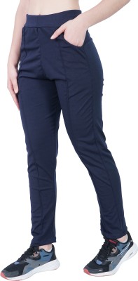 CREATARO YOUR LIFE Solid Women Blue, Blue Track Pants