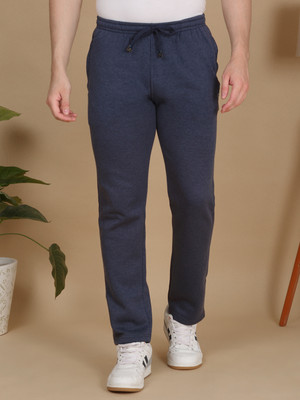 SWEET DREAMS Solid Men Dark Blue Track Pants