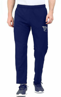 YUNEK Solid Men Blue Track Pants