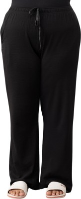 CUPID Solid Women Black Track Pants