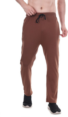 NAVII CLOTHING Solid Men Brown Track Pants