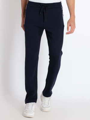 Status Quo Solid Men Blue Track Pants