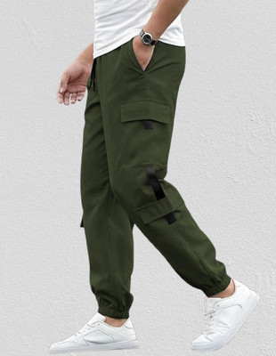 SUN BEAUTY FASHIONISTA HUB Solid Men Dark Green Track Pants