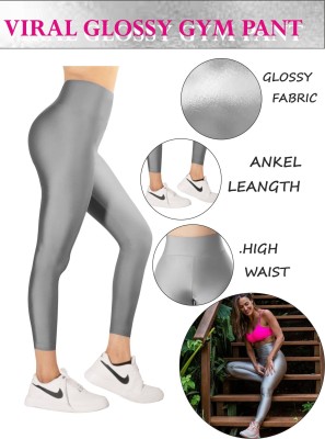 Piftif Solid Women Grey Tights