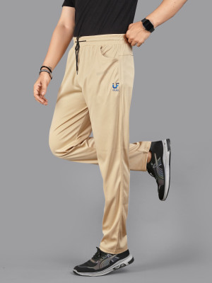 ISUEL FAB Solid Men Beige Track Pants