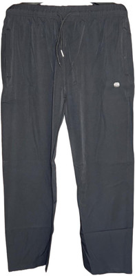 Men Lower Solid Men Black Track Pants