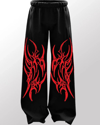 ZEN1FASHION Printed Men Black Track Pants