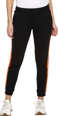 Alan Jones Solid Women Black Track Pants