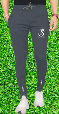 SHIMPEX Printed Men Grey Track Pants
