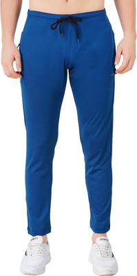 Vego Solid Men Blue Track Pants
