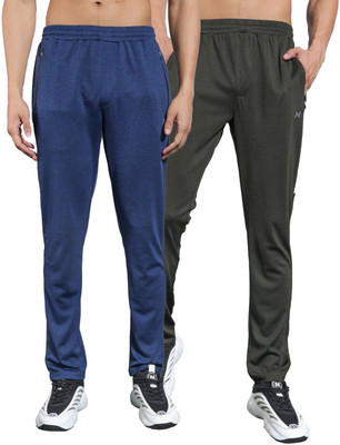 Force NXT Anti Viral Anti Odour Cool Solid Men Blue, Olive Track Pants